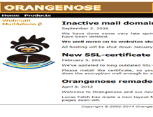 Tablet Screenshot of orangenose.com